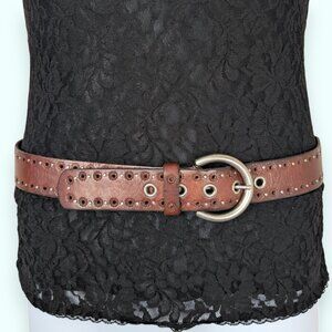 Fossil Red-Brown Genuine Leather Belt